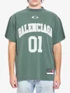 Balenciaga Graphic Print Basketball Short Sleeve T-shirt In Green