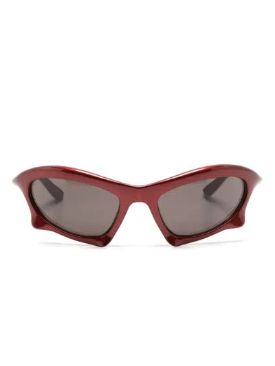 Balenciaga Bat Cat-eye Sunglasses In Red
