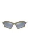 Balenciaga Bb0229s Bat Rectangle Sunglasses In Silver