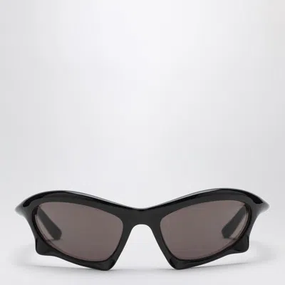 Balenciaga Bat Rectangle Sunglasses In Schwarz