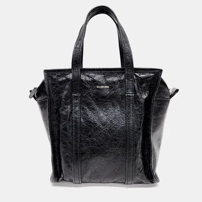 Pre-owned Balenciaga Bazar Small Handbag In Black