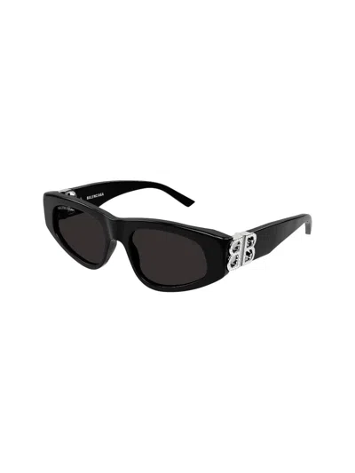 Balenciaga Bb 0095 Sunglasses In Black