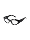Balenciaga Bb 0400 - Black Glasses In Black