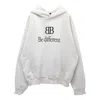 Balenciaga Bb Be Different Popover Hoodie 'ecru Black'
