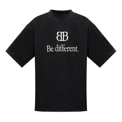 Balenciaga Bb Be Different T-shirt Medium Fit 'black'