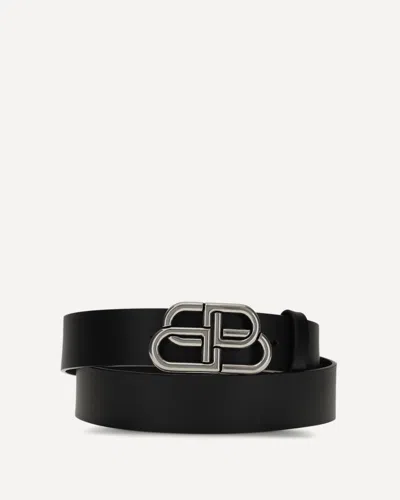 Balenciaga Bb Belt In Black
