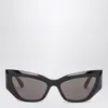 Balenciaga Bold Butterfly Silhouette Sunglasses In Black