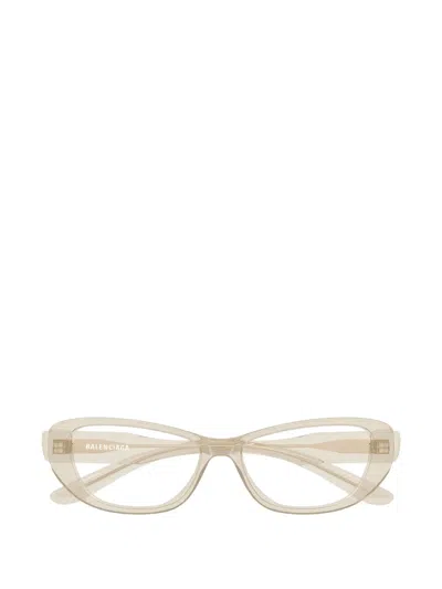Balenciaga Bb Cat-eye Frame Glasses In Neutral