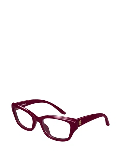 Balenciaga Bb Cat-eye Glasses In Burgundy