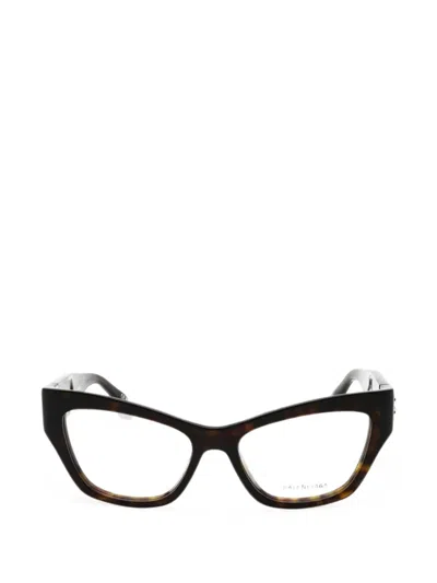 Balenciaga Bb Cat-eye Glasses In Brown