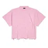 Balenciaga Bb Classic  Cropped T-shirt Oversized 'pink'