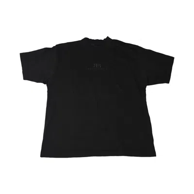 Balenciaga Bb Classic Vintage T-shirts Washed Black