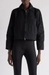 Balenciaga Bb Garderobe Cotton Canvas Shrunk Parka In 1000 Black