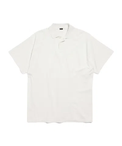 Balenciaga Men's Bb Garderobe Polo In White In Beige