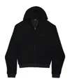 Balenciaga Bb Garderobe Zippered Hooded Hoodie In Black