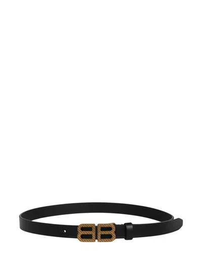 Balenciaga Bb Hourglass Belt In Black