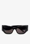 Balenciaga Bb Icon Cat-eye Sunglasses In Black