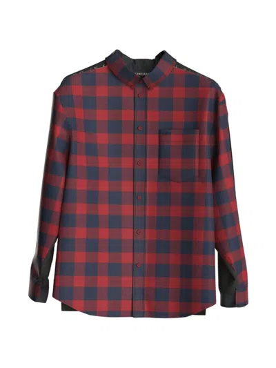 Balenciaga Bb Icon Patched Shirt In Red