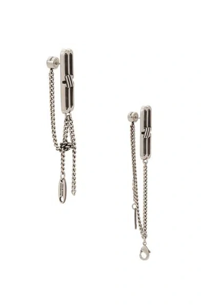 Balenciaga Bb Icon Tangled Earring In Metallic