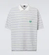 Balenciaga Laurel Regular Cotton Polo Shirt In White