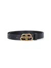 Balenciaga Bb Thin Belt 25 Women In Black