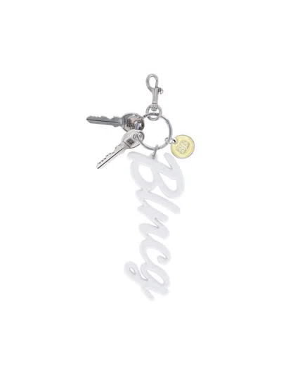 Balenciaga Bb' Logo Keyring – Silver