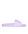Balenciaga Bb Logo Slides In Purple
