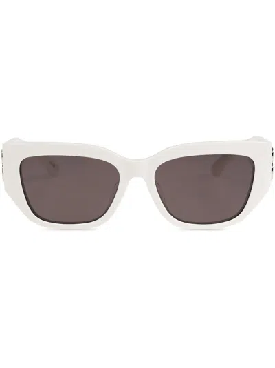 Balenciaga Bb-logo Sunglasses In White