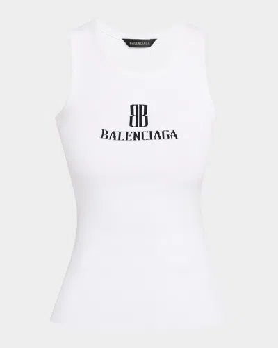 BALENCIAGA BB LOGO TANK TOP