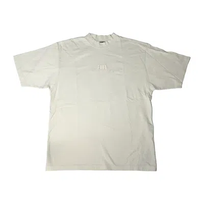 Balenciaga Bb Loop Sports Icon Oversized T-shirts Beige In White