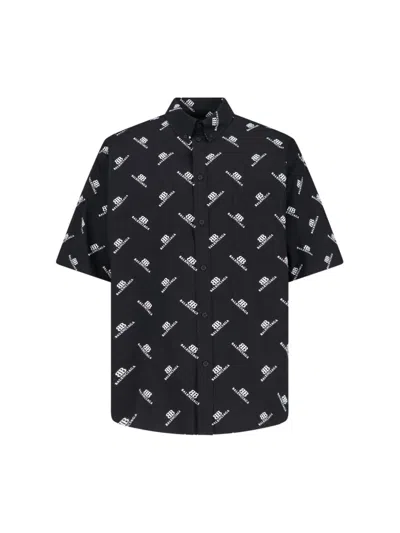 BALENCIAGA 'BB MONOGRAM' LOGO SHIRT