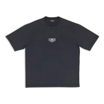Balenciaga Bb Paris Icon T-shirt Medium Fit 'black White'