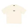 Balenciaga T-shirt Bb Paris Icon Medium Fit  Da Uomo In Crema In White