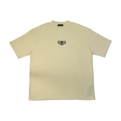Balenciaga Bb Paris Icon T-shirts Beige In Neutral