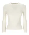 Balenciaga Bb-pattern Open-knit Jumper In White