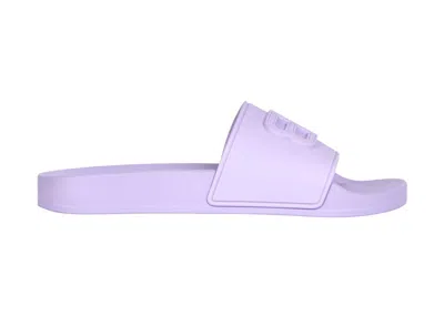 Pre-owned Balenciaga Bb Pool Slide (women's) Sneakers In Purple
