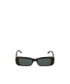 Balenciaga Grey Rectangular Ladies Sunglasses Bb0096s 002 51 In Gray