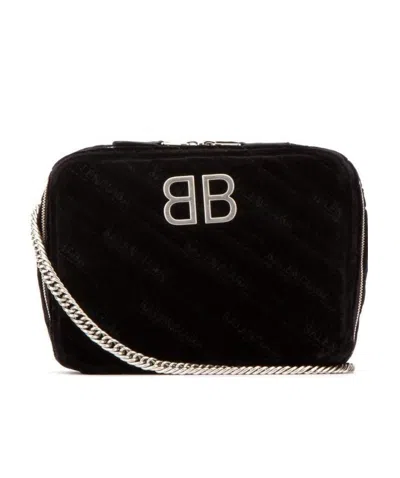 Balenciaga Bb Reporter Shoulder Bag In Black