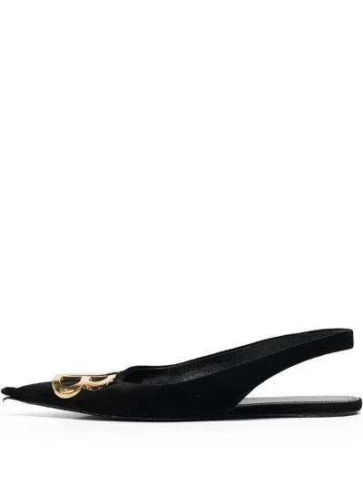 Pre-owned Balenciaga Bb Slingback Pumps