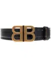 Balenciaga Black Bd Soft Leather Belt