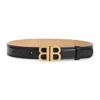 Balenciaga Bb Soft 30 Belt Women In Black