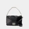 Balenciaga Large Bb Soft Flap Bag In Black