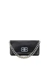 Balenciaga Bb Soft Large Flap Bag In Black