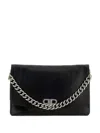 Balenciaga Bb Soft Large Leather Handbag In Black