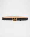 Balenciaga Bb Soft 30 Belt Women In 1000 Black