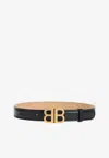 Balenciaga Bb Soft 30 Belt Women In Black