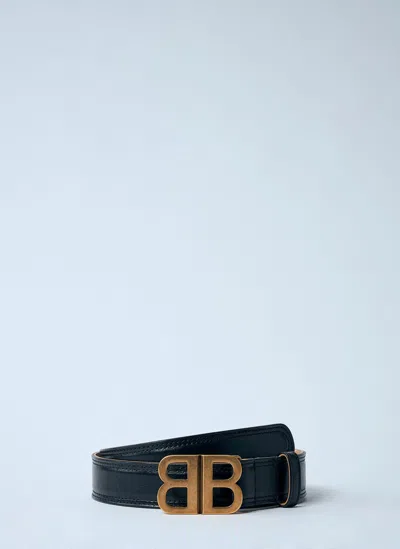 BALENCIAGA BB SOFT LEATHER BELT
