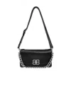 Balenciaga Medium Bb Soft Flap Leather Shoulder Bag In Black