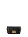Balenciaga Bb Soft Small Flap Bag In Black