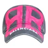 Balenciaga Bb Sprayed Cap 'grey Pink'